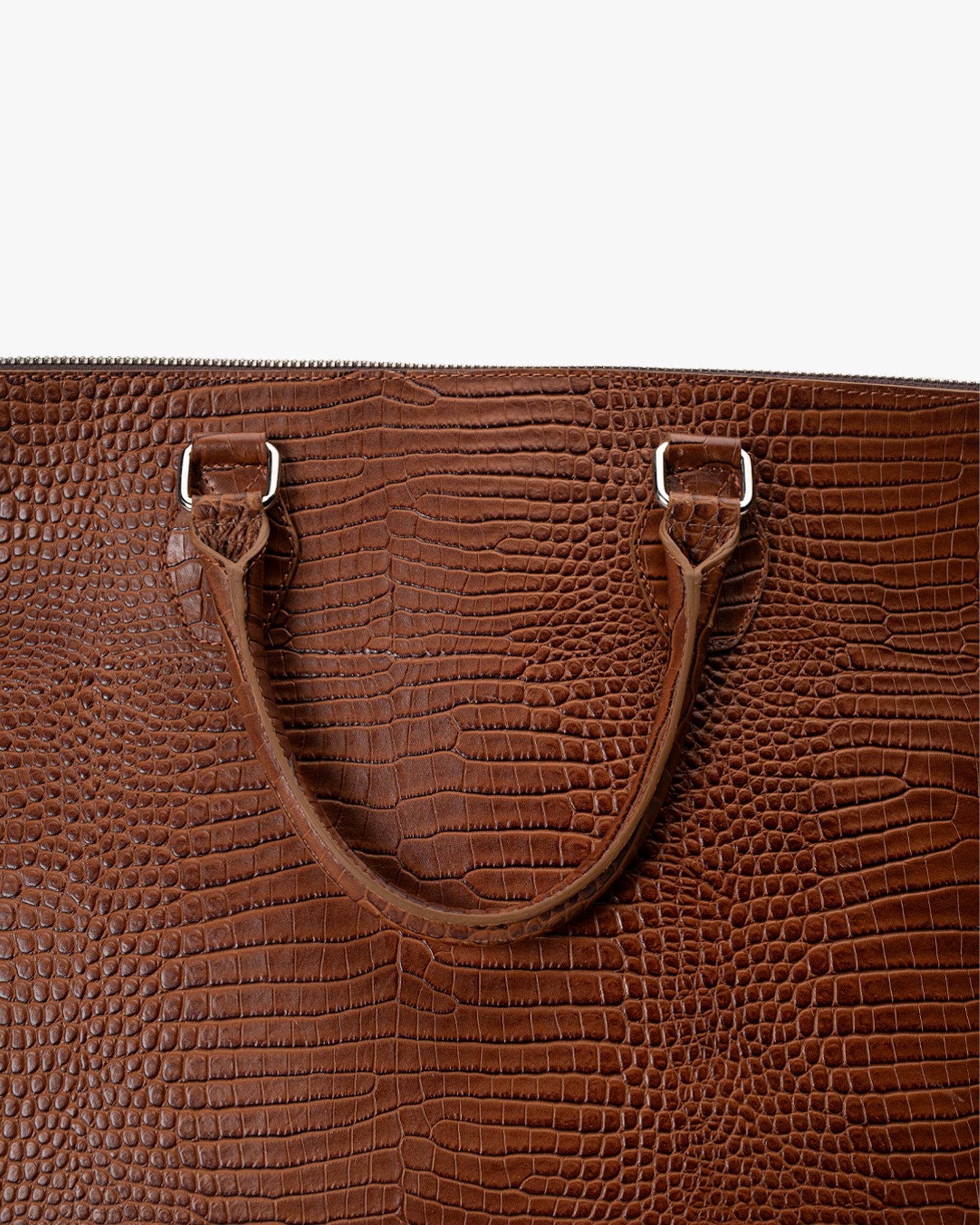 Bolso de Diseñador Café Caimán  Landazuri