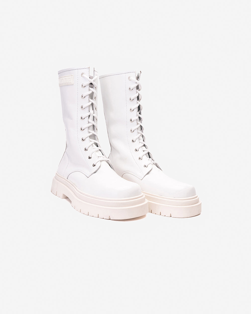 Bota Cuero Samurai Blanca Landazuri