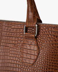 Bolso de Diseñador Café Caimán  Landazuri