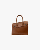 Cartera de Mano Café Hoja Landazuri