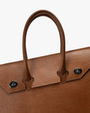 Cartera de Mano Café Hoja Landazuri