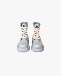 Botín Cuero Atenea Full Celeste Landazuri