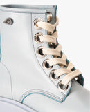 Botín Cuero Atenea Full Celeste Landazuri