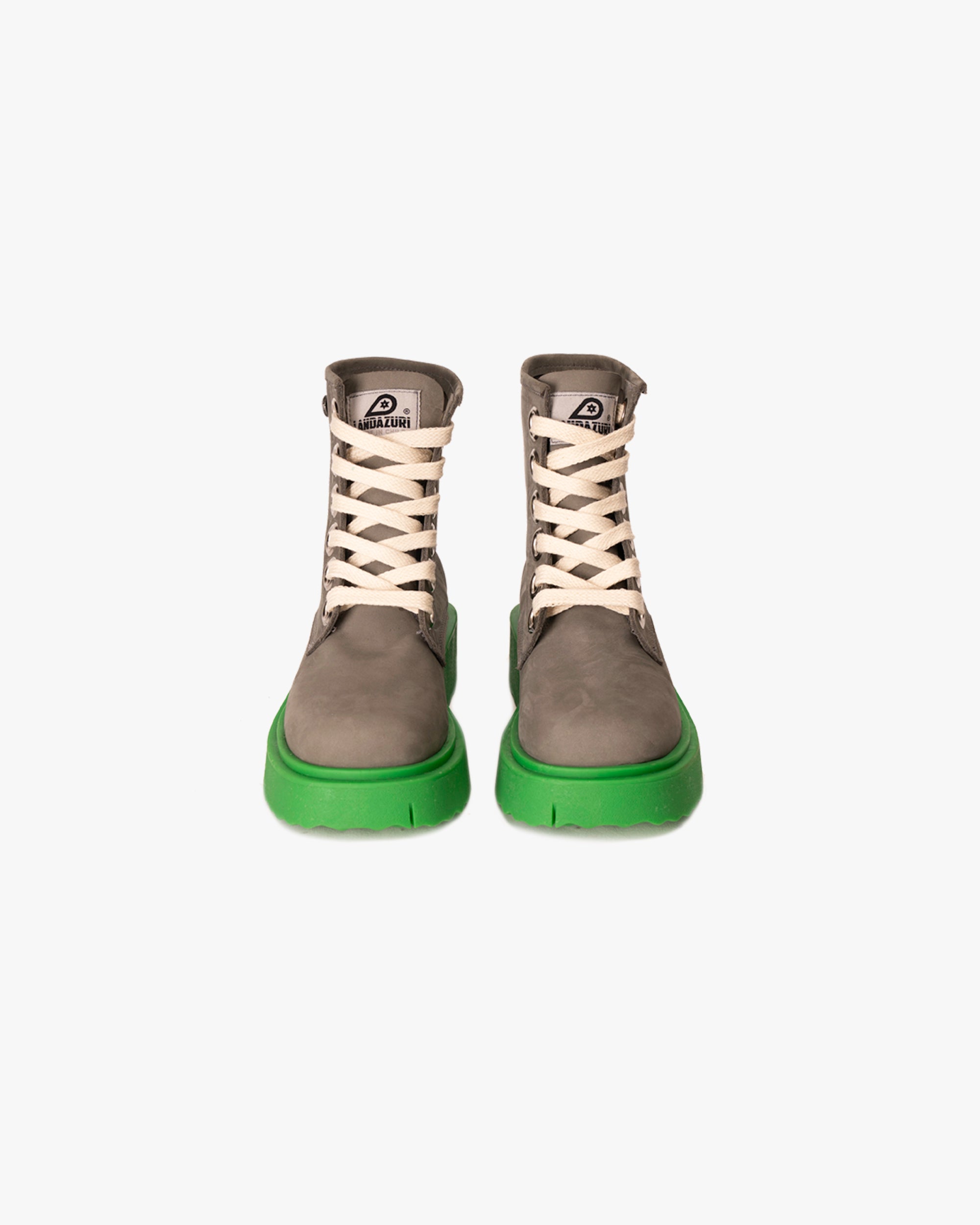 Botín Cuero Atenea Gris Verde Landazuri