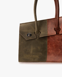 Cartera de Mano Bi Verde Café Landazuri