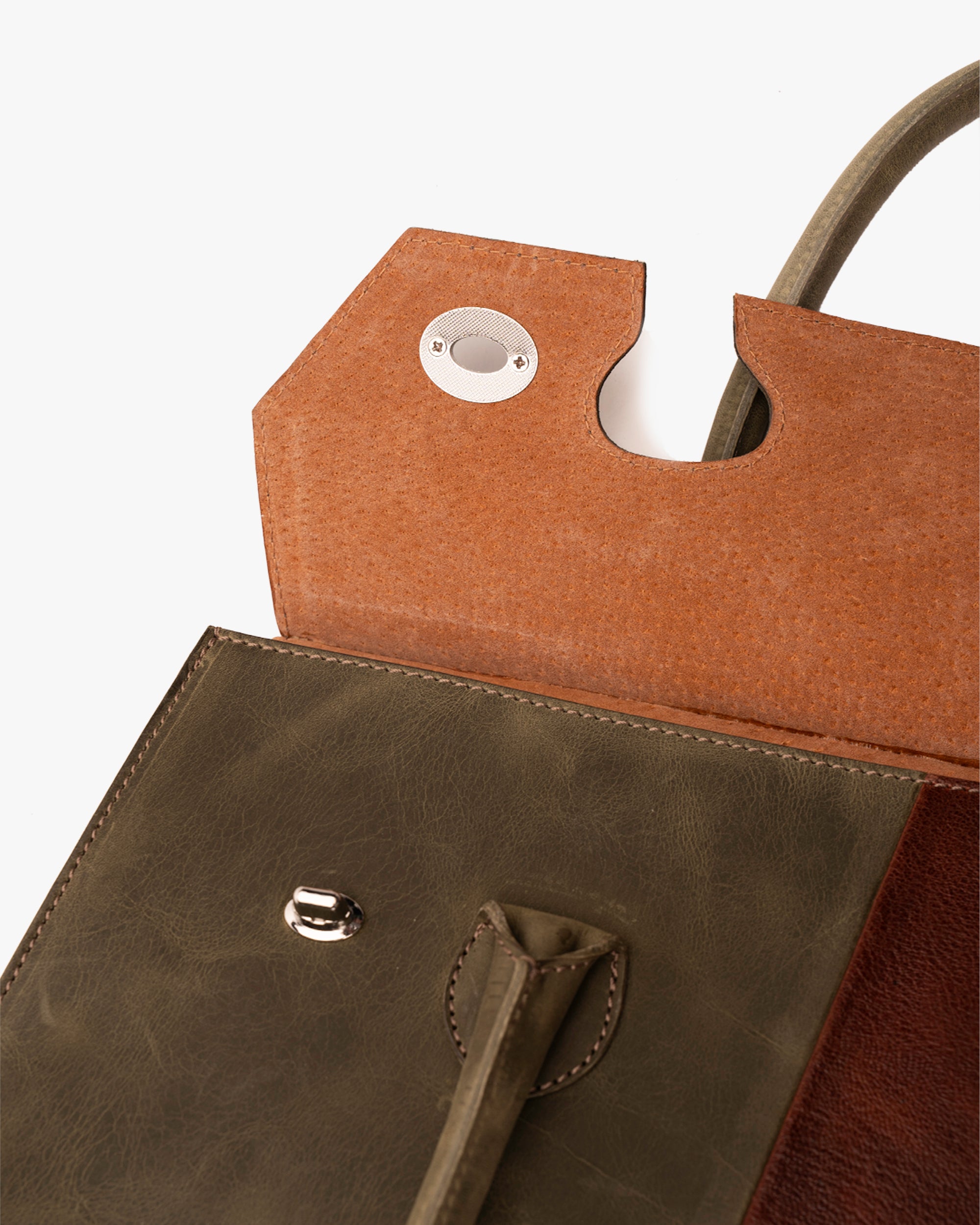 Cartera de Mano Bi Verde Café Landazuri