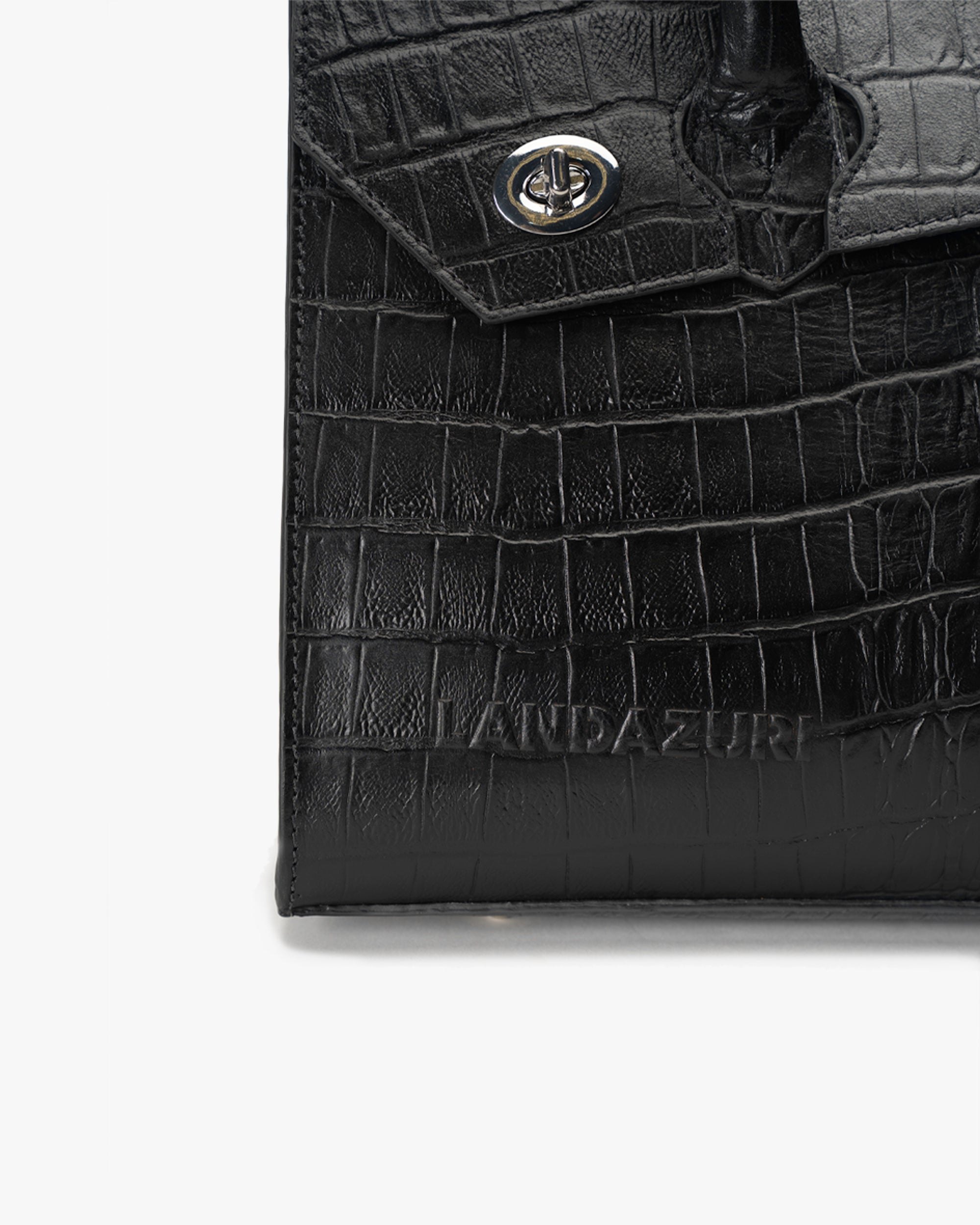 Cartera de Mano Negro Mosaico Landazuri