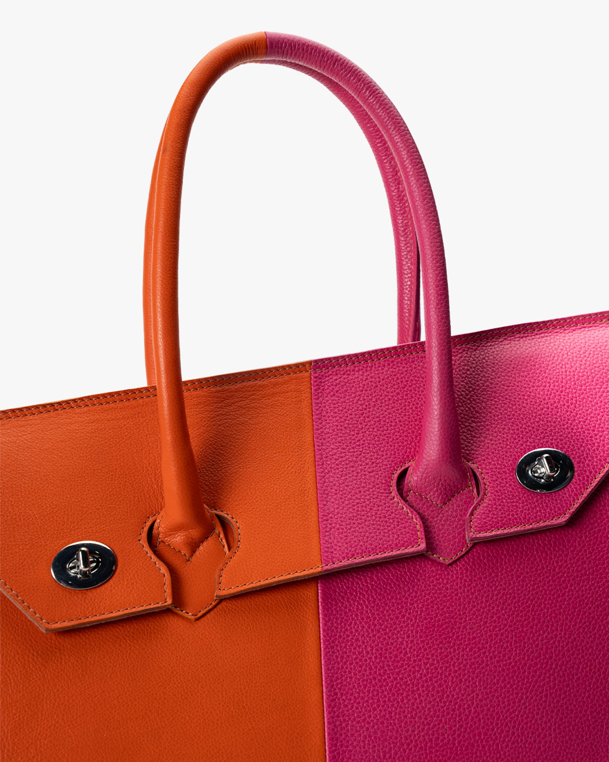 Cartera de Mano Bi Rosa Naranja Landazuri