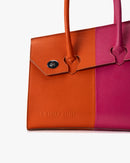 Cartera de Mano Bi Rosa Naranja Landazuri