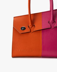 Cartera de Mano Bi Rosa Naranja Landazuri