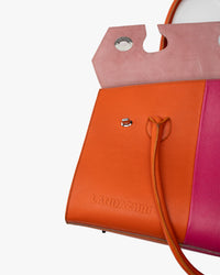 Cartera de Mano Bi Rosa Naranja Landazuri