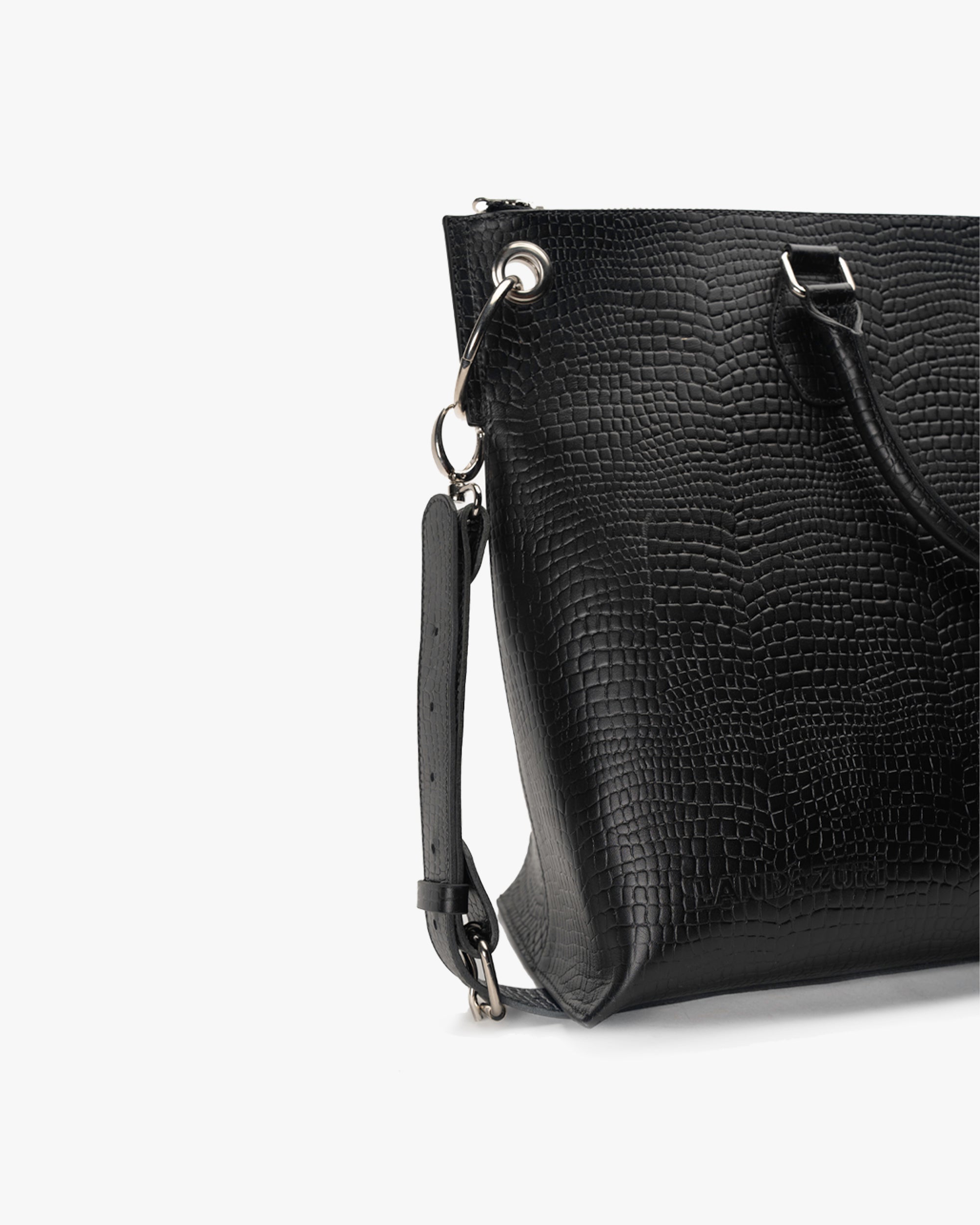 Bolso de Diseñador Negro Raptor Landazuri