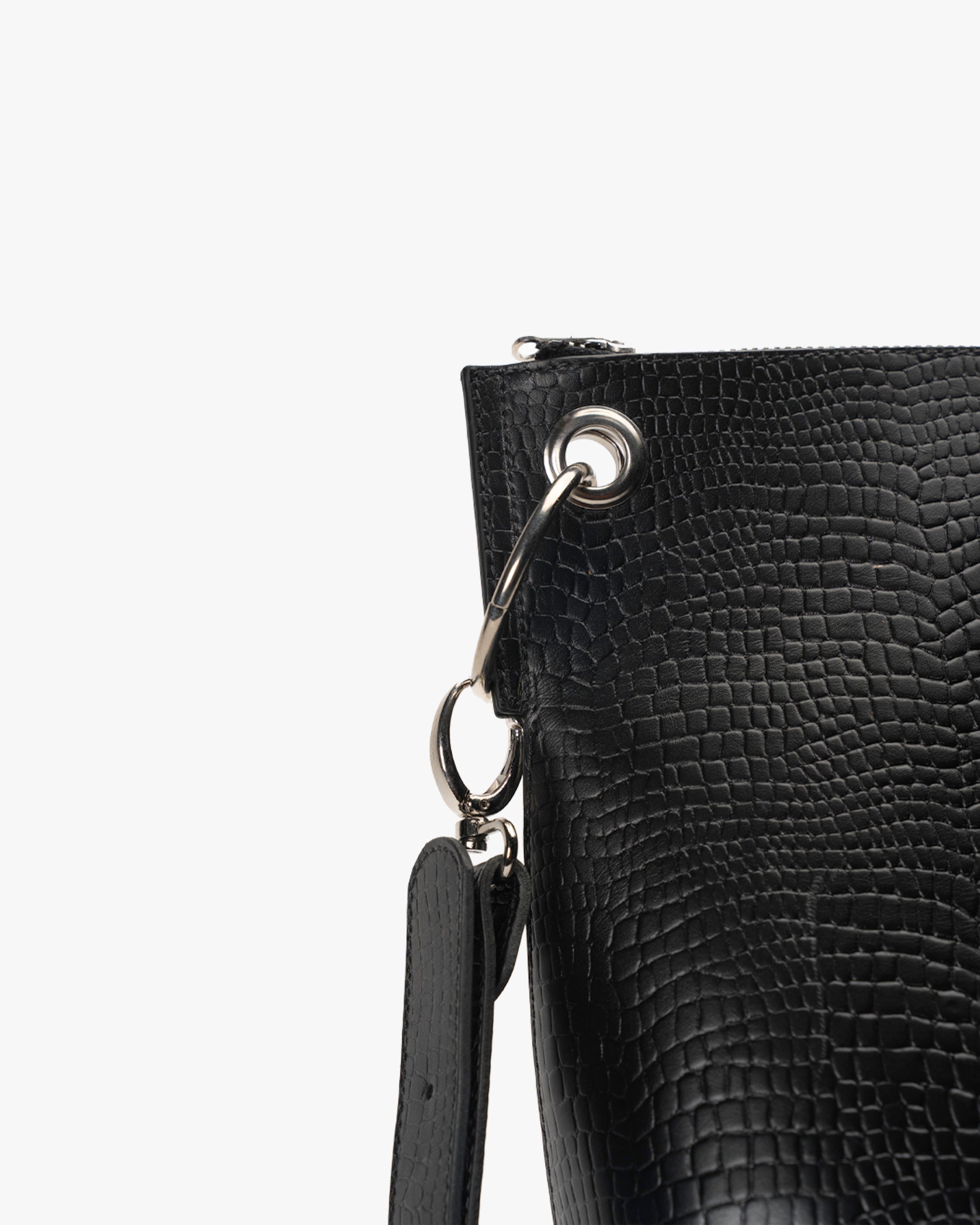 Bolso de Diseñador Negro Raptor Landazuri