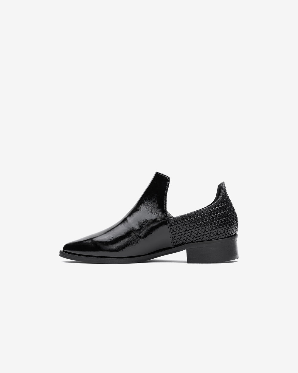 Black Talca Leather Shoe Barrientos