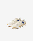 Chrysanthemum Leather Sneaker White Blue Carishma