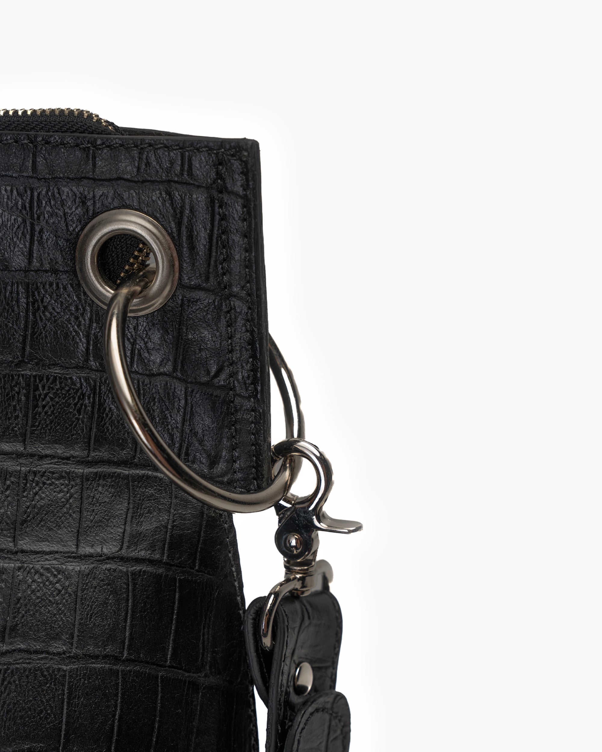 Bolso de Diseñador Negro Castilla Cruces Blancas Landazuri