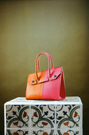 Cartera de Mano Bi Rosa Naranja Landazuri