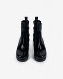 Aspasia Black Patent Leather Ankle Boot Landazuri