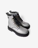 Priss Chrome Leather Boot Landazuri