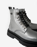 Priss Chrome Leather Boot Landazuri