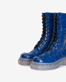 Bota Cuero Samurai Constructor Azul Cristal Landazuri