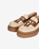 Mocasín Cuero Mediterráneo Beige Landazuri