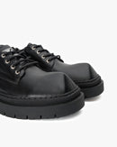 Zapato Cuero Rinho Negro Caviar Landazuri