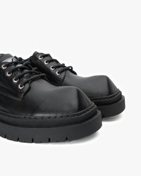 Zapato Cuero Rinho Negro Caviar Landazuri