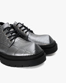 Zapato Cuero Rinho Plata Mosaico Landazuri