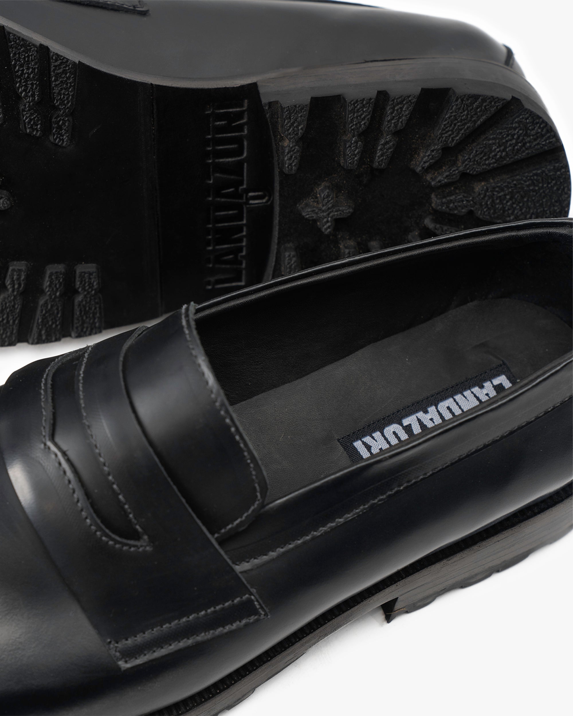 Zapato Cuero Tabi Negro Landazuri