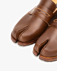 Zapato Cuero Tabi Café Landazuri