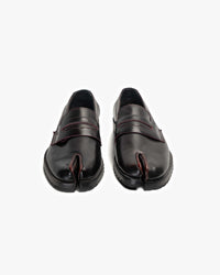 Zapato Cuero Tabi Brush Off Morado Landazuri