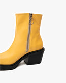 Botín Cuero Hela Amarillo Landazuri