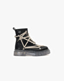 Bototo Cuero Priss Goth Negro Cristal Landazuri