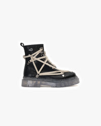 Bototo Cuero Priss Goth Negro Cristal Landazuri