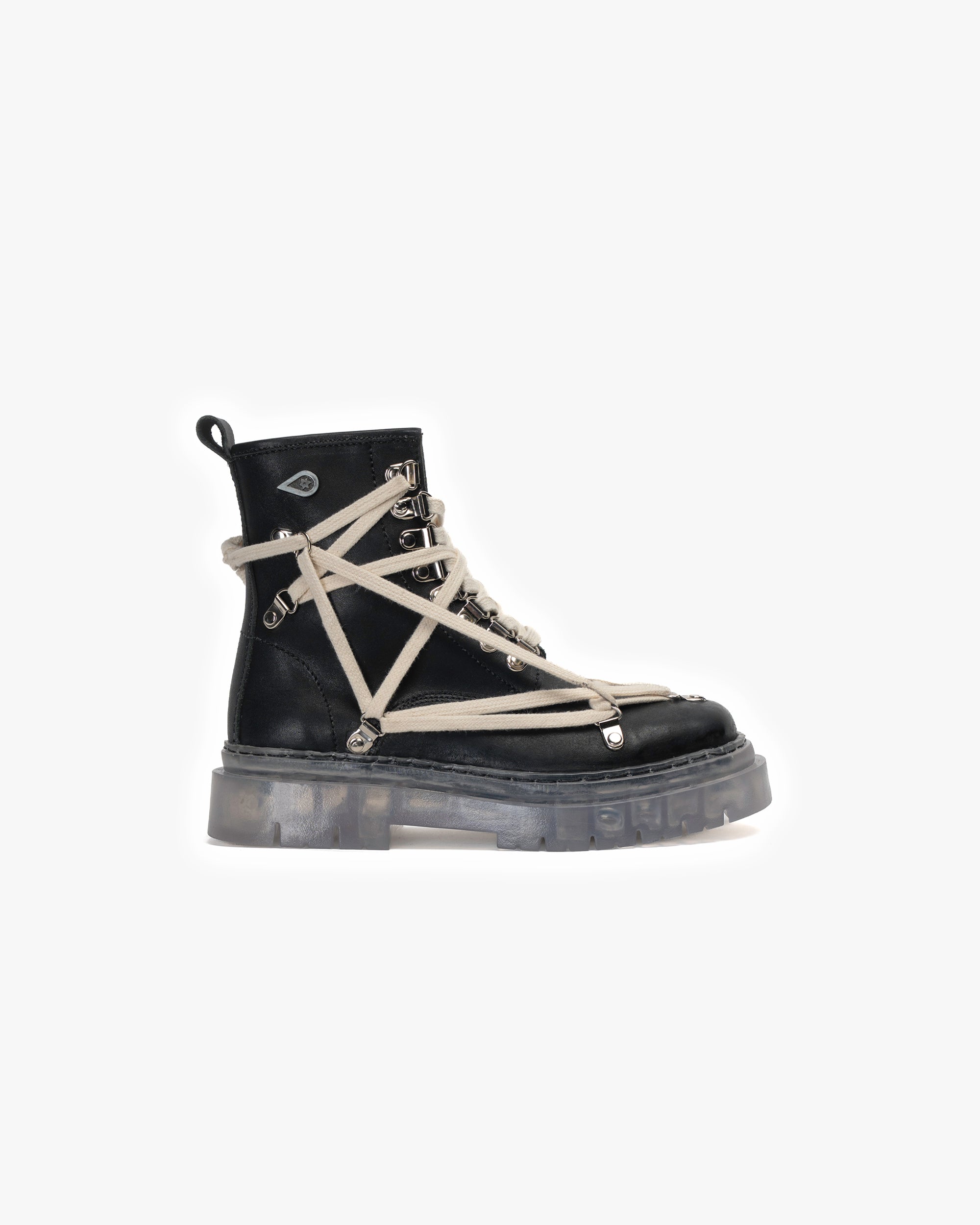Bototo Cuero Priss Goth Negro Cristal Landazuri