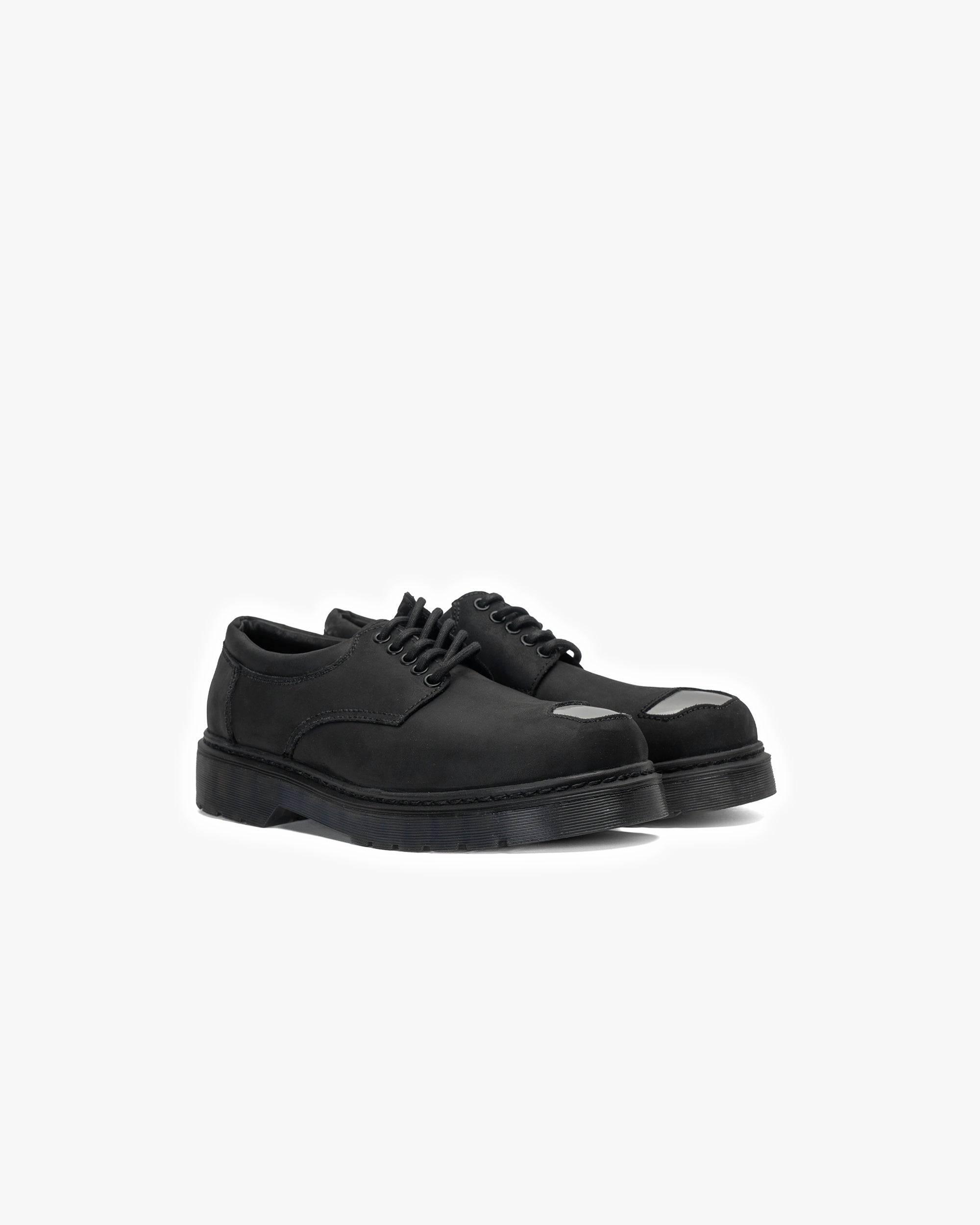 Zapato Cuero Caspio Negro Espejo Volt Landazuri