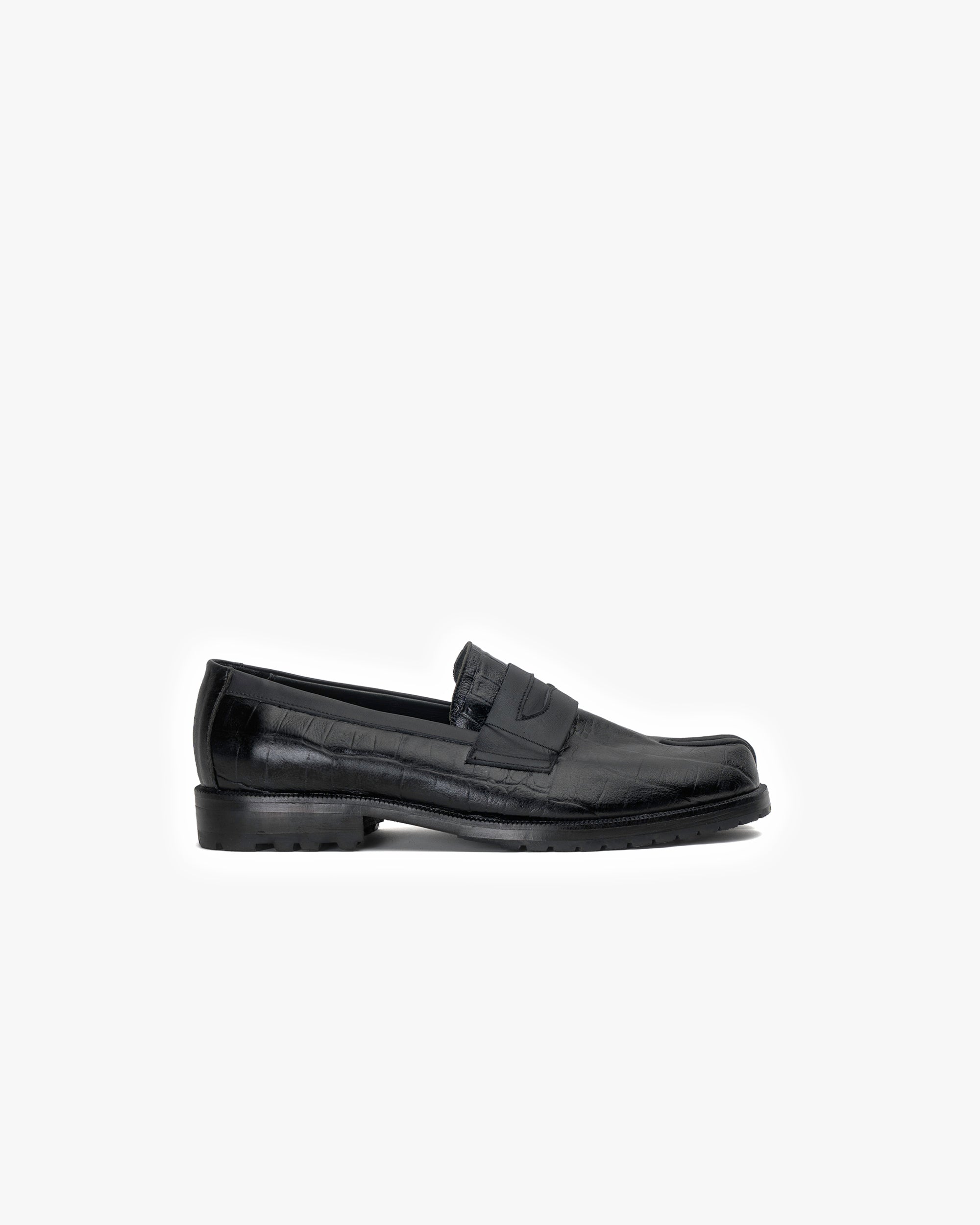 Zapato Cuero Tabi Negro Castilla Landazuri