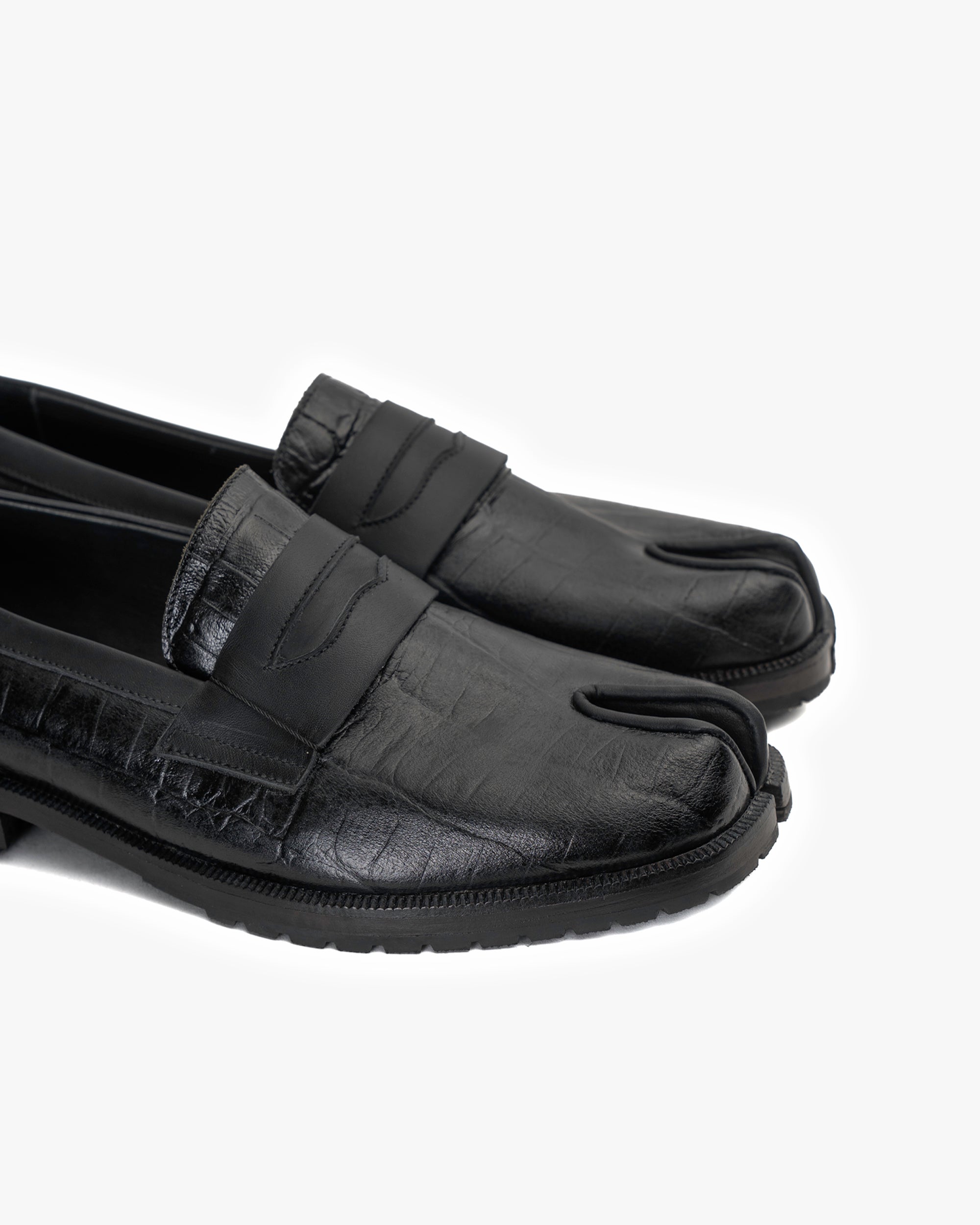 Zapato Cuero Tabi Negro Castilla Landazuri