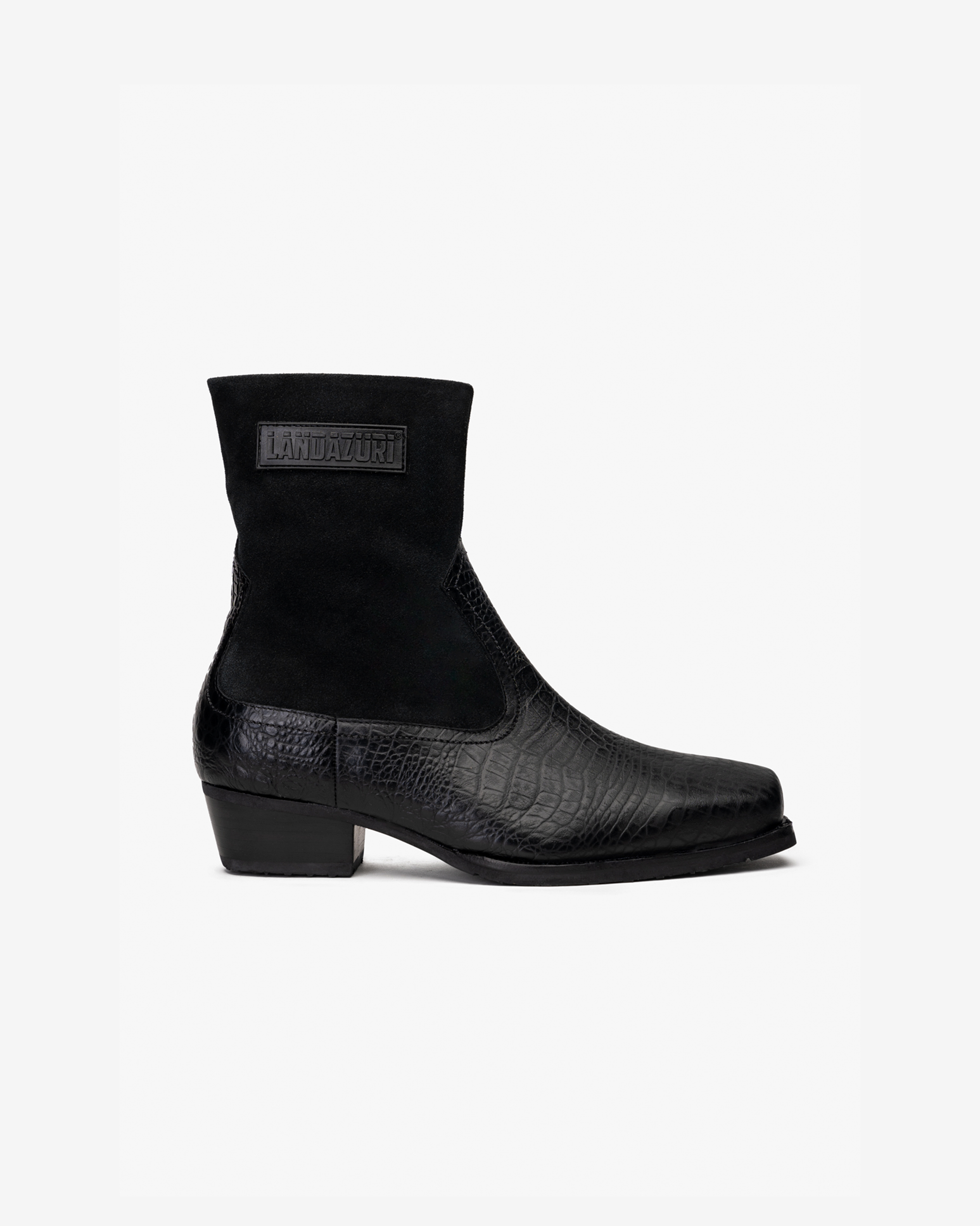 Sonora Black Leather Ankle Boot Landazuri