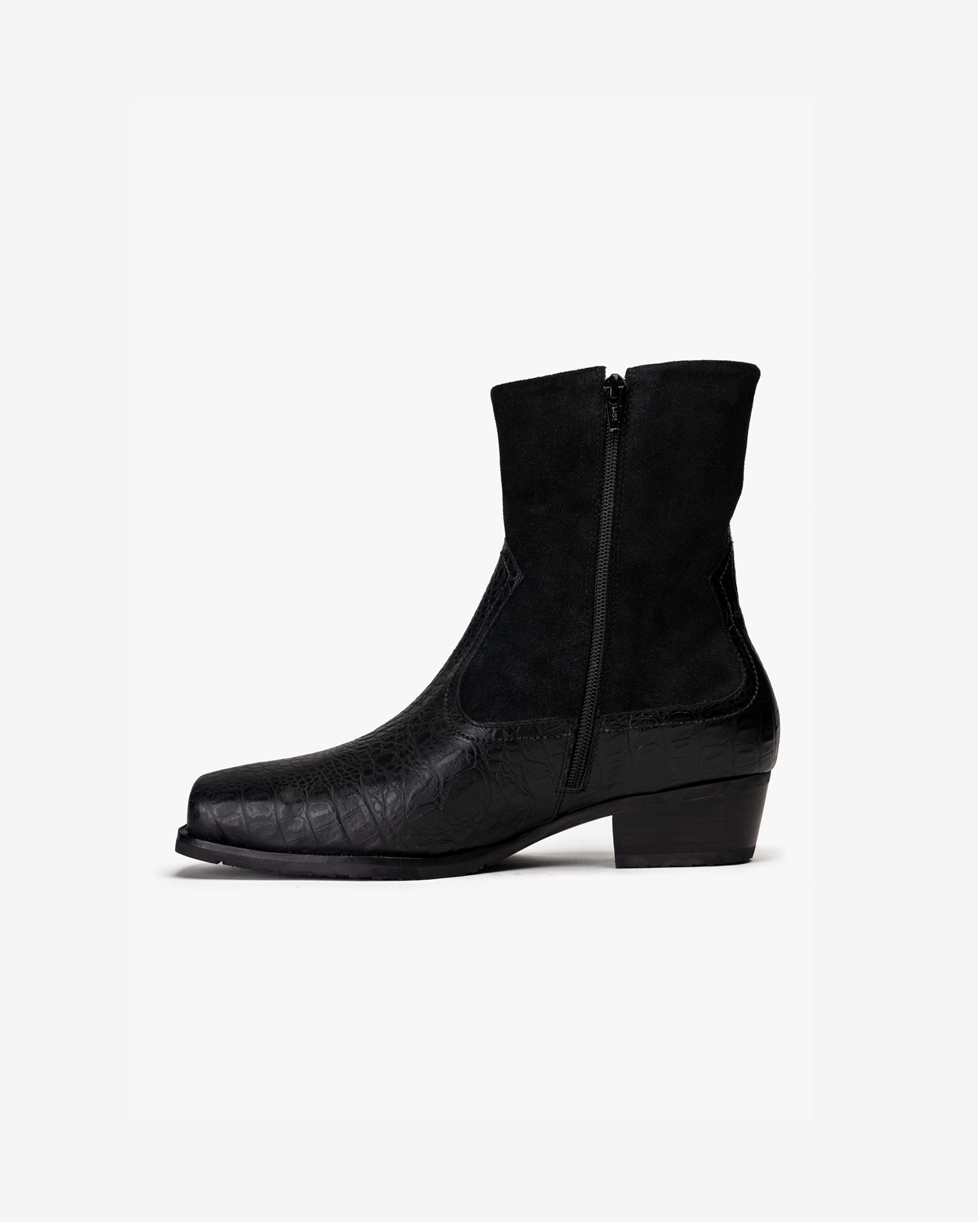 Sonora Black Leather Ankle Boot Landazuri