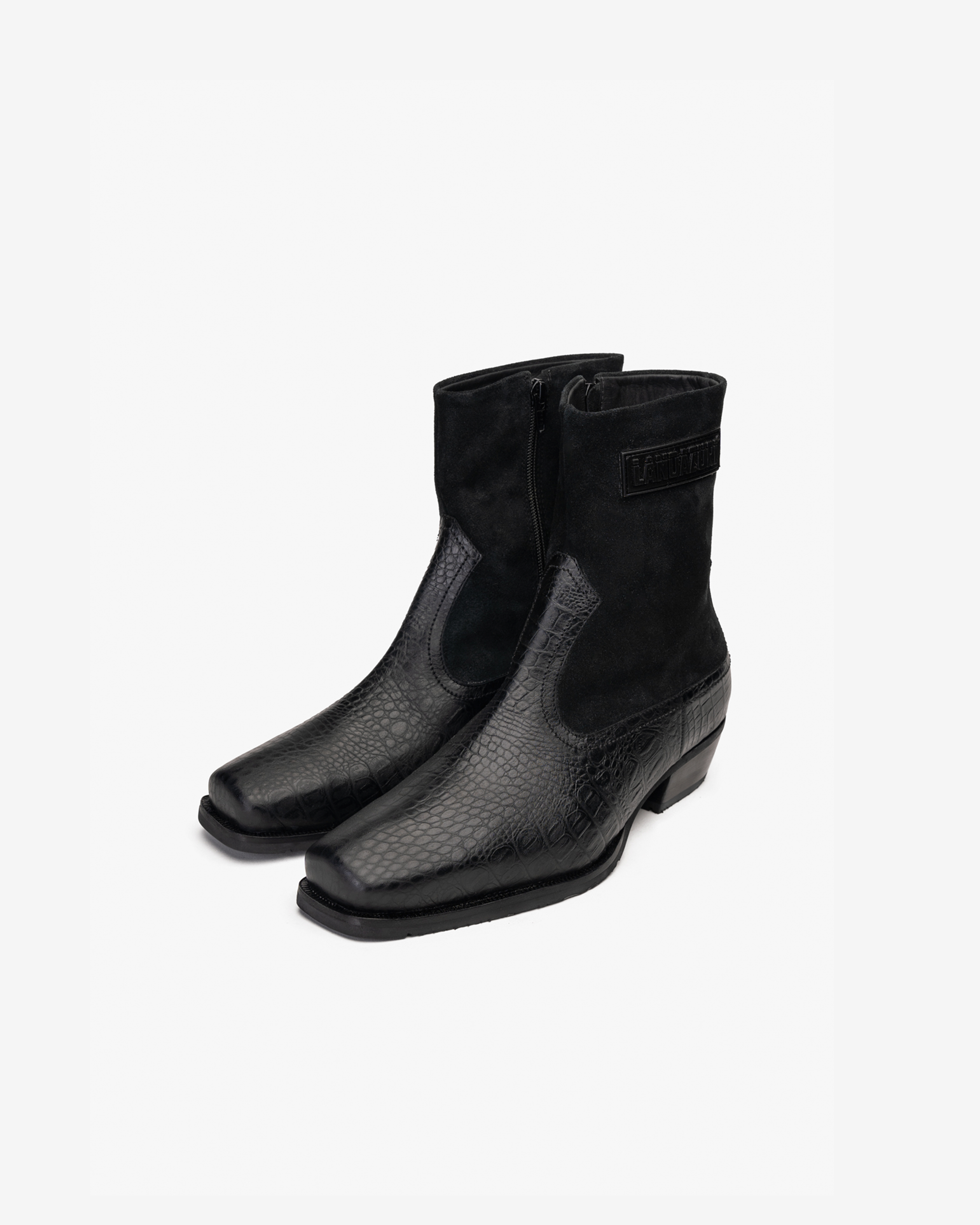 Sonora Black Leather Ankle Boot Landazuri