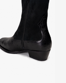 Sonora Black Leather Ankle Boot Landazuri