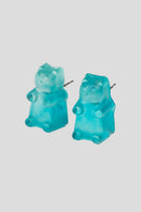 Gummy Bear Aqua Cyan Hoops By Lina