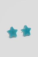 Light Blue Mini Star Hoops By Lina