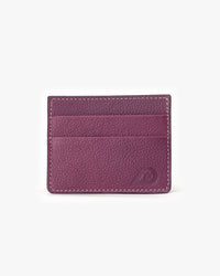Tarjetero de Cuero Doble Morado Landazuri
