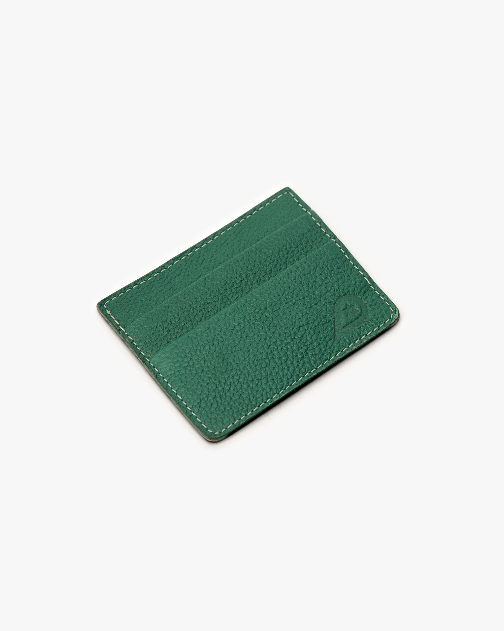 Tarjetero de Cuero Doble Verde Landazuri