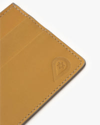 Tarjetero de Cuero Doble Amarillo Landazuri