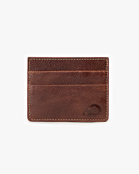 Tarjetero de Cuero Doble Café Savage Landazuri