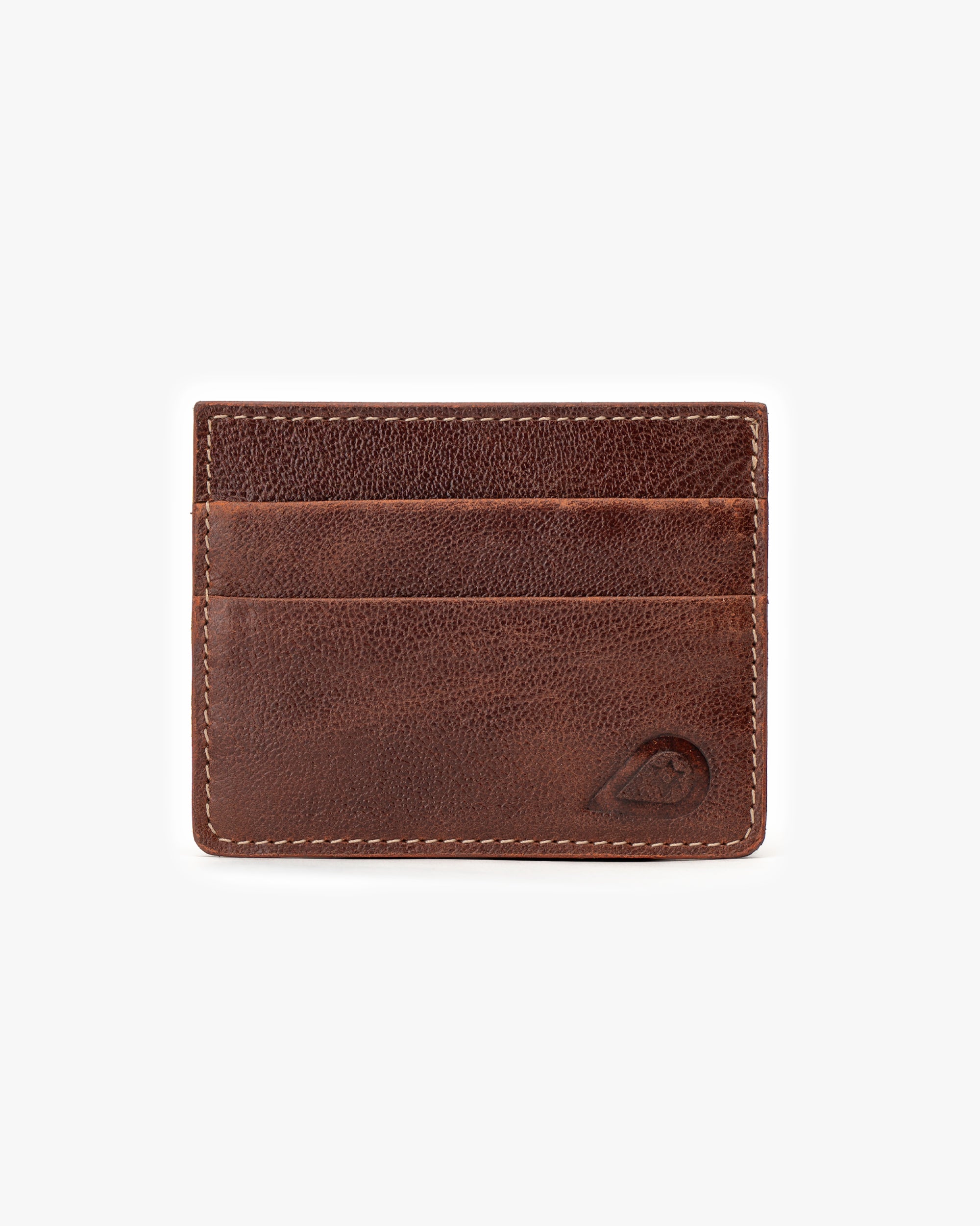 Tarjetero de Cuero Doble Café Savage Landazuri